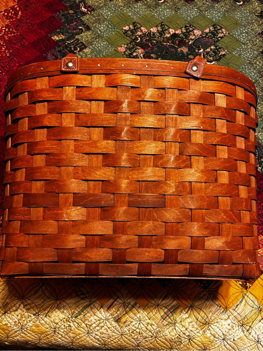 Longaberger Large Boardwalk Basket Set in Rich Brown